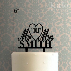 Custom Mr and Mrs 103 Cake Topper