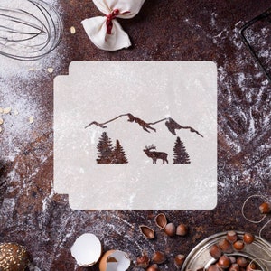 Mountain Scene 783-G381 Stencil