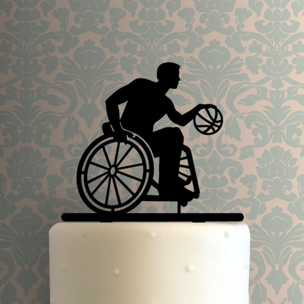 Wheelchair Basketball 225-A099 Cake Topper