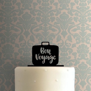 Bon Voyage Suitcase 225-B737 Cake Topper