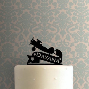 Custom Airplane Name 225-B292 Cake Topper