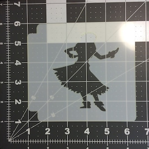 Hula Girl 100 Stencil