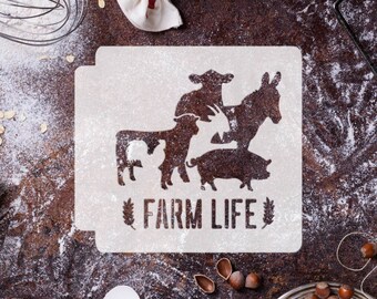 Farm Life 783-I540 Stencil