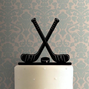 Hockey Sticks with Puck 225-A747 Cake Topper