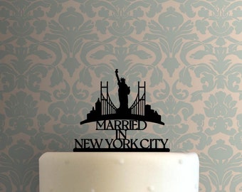 Married in New York City 225-B115 Cake Topper