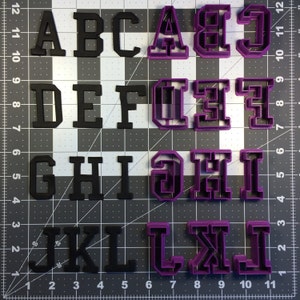 College Font Uppercase Cookie Cutter Set