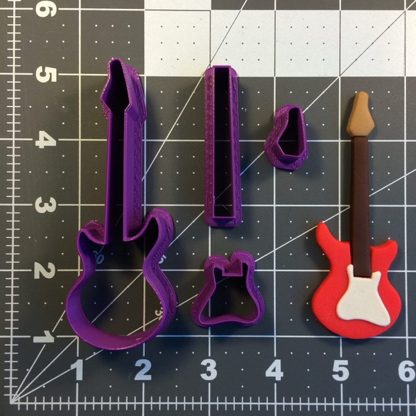 Electric Guitar 100 Cookie Cutter Set