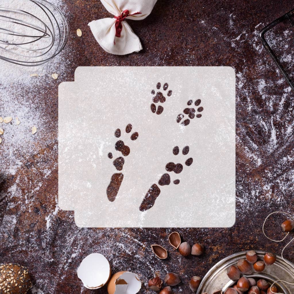 Chinchilla Foot Prints 783-I833 Stencil - Etsy Canada