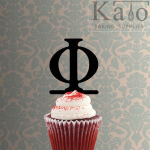 Alfabeto griego Phi 228-075 Cupcake Topper