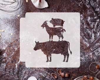 Cow Goat Pig 783-I559 Stencil
