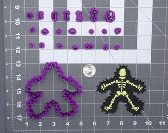 Electric Shock Skeleton 266-G875 Cookie Cutter Set