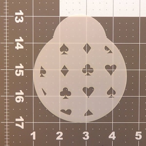 Kartenanzug Symbole 783-441 Schablone