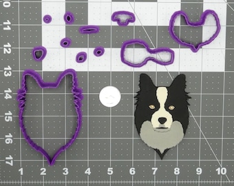 Hund - Border Collie Kopf 266-D291 Cookie Cutter Set