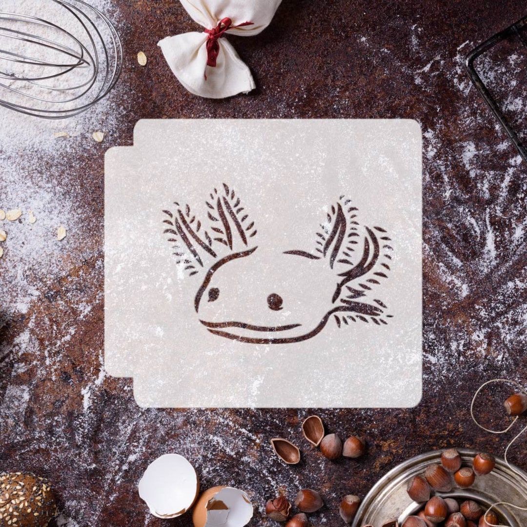 Axolotl Head 783-G546 Stencil - Etsy