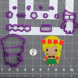 Hula Girl 266-D827 Cookie Cutter Set