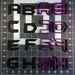 Bat Font Uppercase Cookie Cutter Set