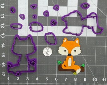 Fox on a Log 266-D067 Cookie Cutter Set