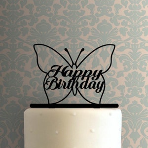 Butterfly Happy Birthday 225-A435 Cake Topper