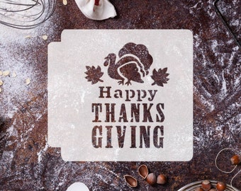 Happy Thanksgiving 783-G940 Stencil