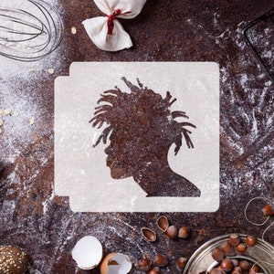 Man with Dreads 783-H137 Stencil