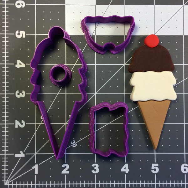 Ice Cream Lolly Cookie Cutter Set – 3 Sizes – Fondant & Biscuit Cutter By Naps3D (UK Made)