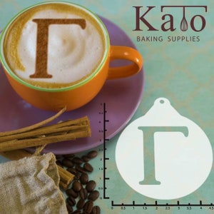 Greek Alphabet Gamma 263-099 Latte Art Stencil