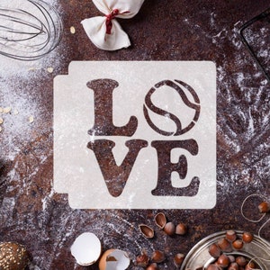 Tennis Love 783-E827 Stencil