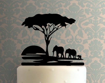 Elephant Safari 225-A675 Cake Topper