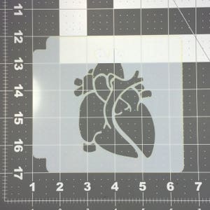 Anatomical Heart 100 Stencil