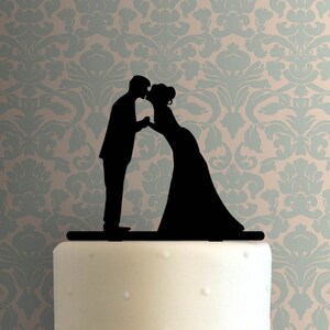 Wedding Couple Kissing 225-A461 Cake Topper