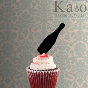 Champagne Bottle 228-243 Cupcake Topper