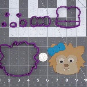 Halloween - Werewolf with Bow 266-J345 Cookie Cutter Set