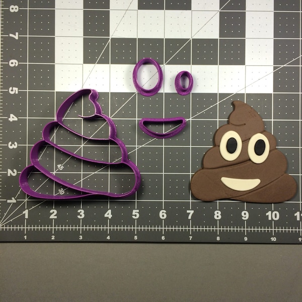 Emoji Poop Cookie Cutter Set