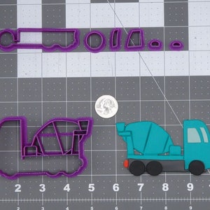 Concrete Mixer Truck 266-I681 Cookie Cutter Set