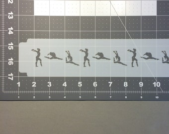 FINGERINSPIRE Ballerines Pochoir 30x30cm Danse Ballerine Silhouette Peinture Pochoir Plastique 5 Styles Ballet Danseur Motifs Pochoir Pochoir