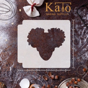 Afro Girl 783-B891 Stencil Silhouette