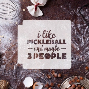 I Like Pickleball 783-H643 Stencil