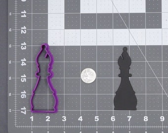 Bisschop schaakstuk 266-J111 Cookie Cutter silhouet