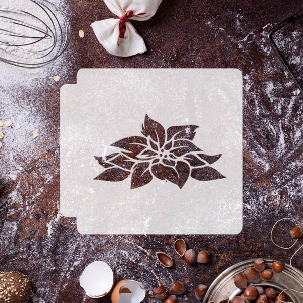 Poinsettia Flower 783-E852 Stencil