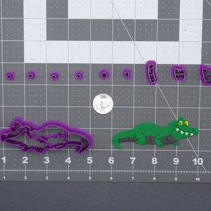 Alligator Body 266-F884 Cookie Cutter Set