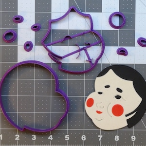 Japanese Kabuki Mask 266-B797 Cookie Cutter Set