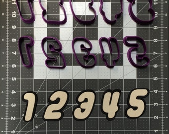 Toy Font Number Cookie Cutters