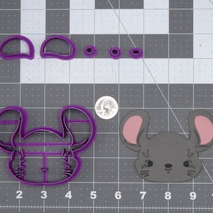 Mouse Head 266-I712 Cookie Cutter Set