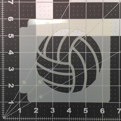 Volleyball Stencil Reusable DIY Craft Stencils of a Etsy