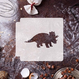 Dinosaur - Triceratops 783-C488 Stencil Silhouette