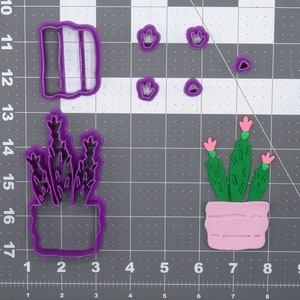 Cactus Potted Plant 266-F122 Cookie Cutter Set
