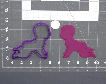 Baby Crawling Body 266-D587 Cookie Cutter Silhouette