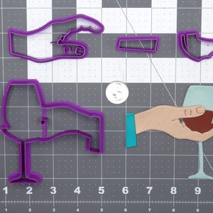 Wine Glass in Hand 266-G143 Cookie Cutter Set