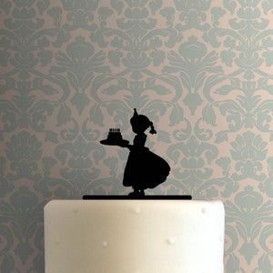 Birthday Girl with Cake 225-B733 Cake Topper