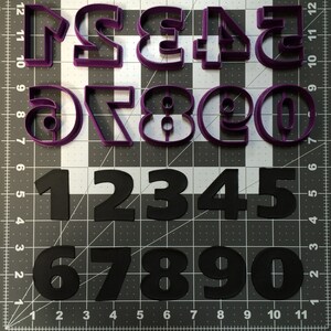 Space Font Number Cookie Cutters